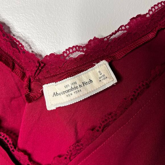 Abercrombie & Fitch Womens Lace Trim Satin Fairy Cami Size Small Dainty Feminine - Picture 4 of 7